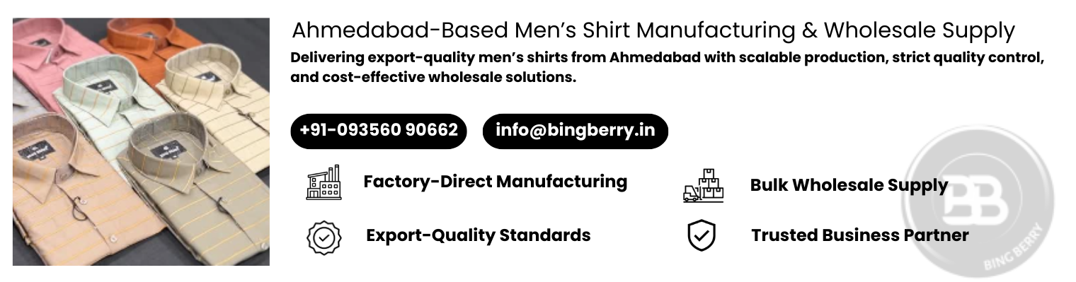 Shirt Manufacturers in Ahmedabad