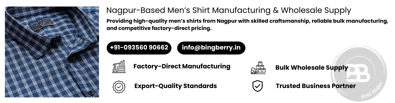 Men’s Shirt Manufacturers in Nagpur