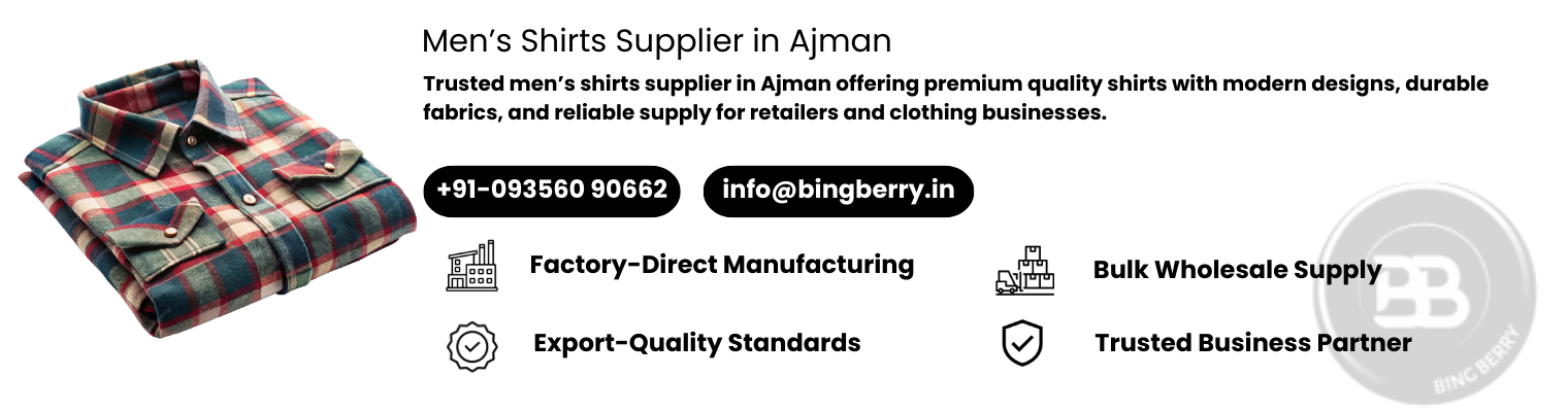 Men’s Shirts Supplier in Ajman